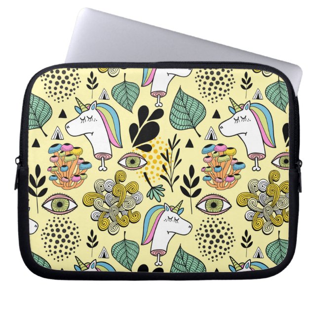 Poor Unicorn Laptop Sleeve (Front)