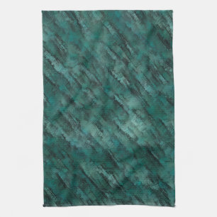 Poorly done cyan masonry tea towel