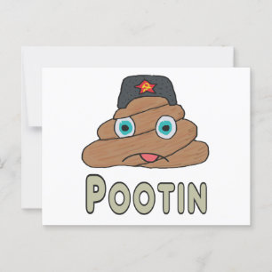 Pootin - Anti Putin Postcard