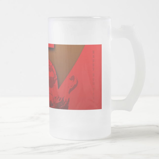 Pop 2015 Ram Sheep Goat Year - Frosted Glass Mug (Right)
