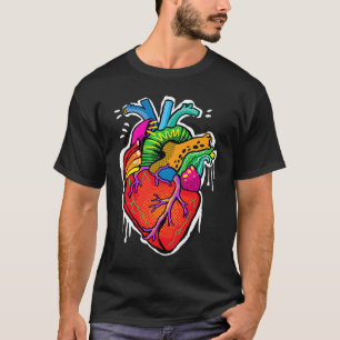 Pop Anatomical Heart Cardiologist Nurse Heart Surg T-Shirt