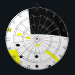 Pop-art92 Dartboard<br><div class="desc">pop-art, design, yellow, black, summer, colours, pois, linee, geometric, fantasy</div>