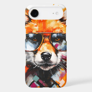 Pop Art Abstract Animal Fox Sunglasses Portrait 