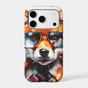 Pop Art Abstract Animal Fox Sunglasses Portrait