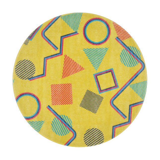 Pop Art: Abstract Colourful Seamless. Cutting Board (Front)