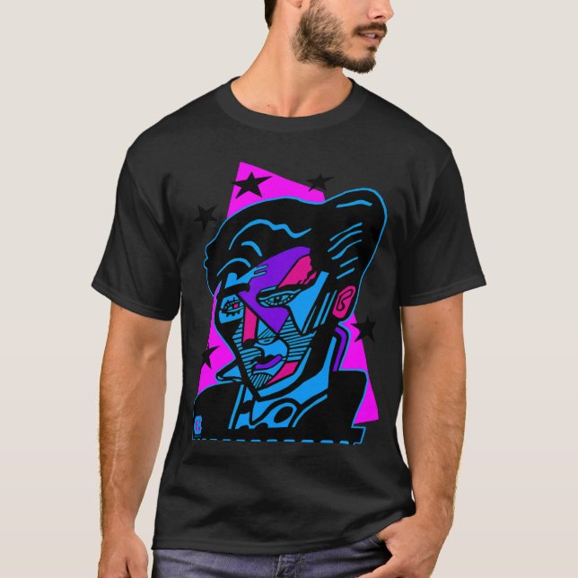Pop Art Abstract Hollywood Stars by CBaum T-Shirt (Front)