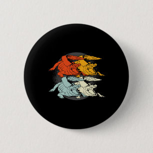 Pop Art Alligator Crocodile 6 Cm Round Badge