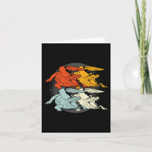 Pop Art Alligator Crocodile Card