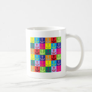 Pop Art Anchor Coffee Mug