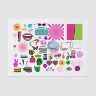 Pop Art and Comic Images Decoupage Paper