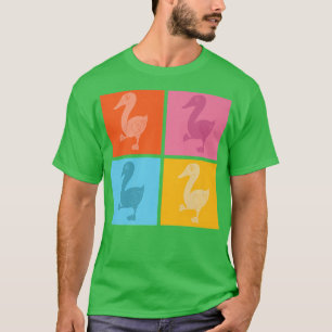 Pop Art Animal Lover Farm Bird Farmer Goose T-Shirt
