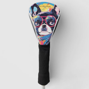 Pop Art Anime Boston Terrier Dog 004 - Victoria Sa Golf Head Cover