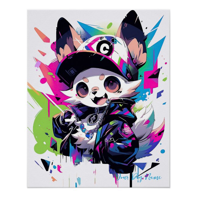 Pop Art Anime Chihuahua Dog 003 - Victoria Sasuke Poster (Front)