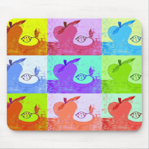 Pop Art Apple Mouse Mat