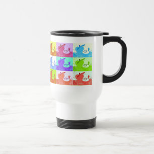 Pop Art Apple Travel Mug