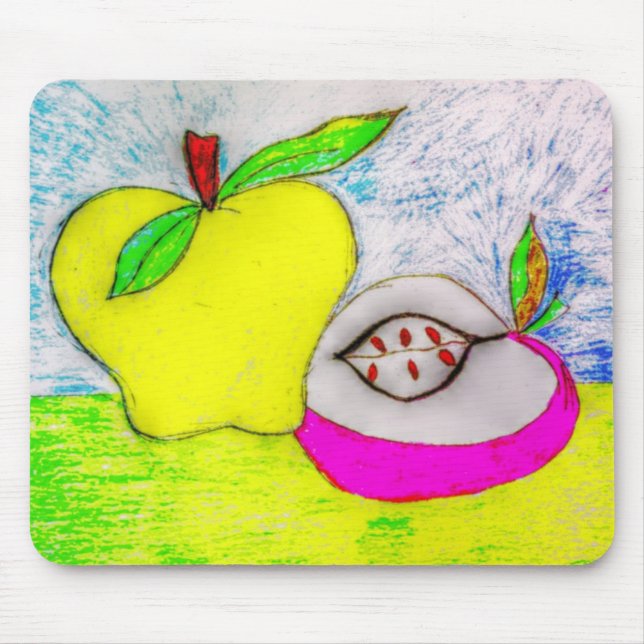 Pop Art Apples Mouse Mat (Front)