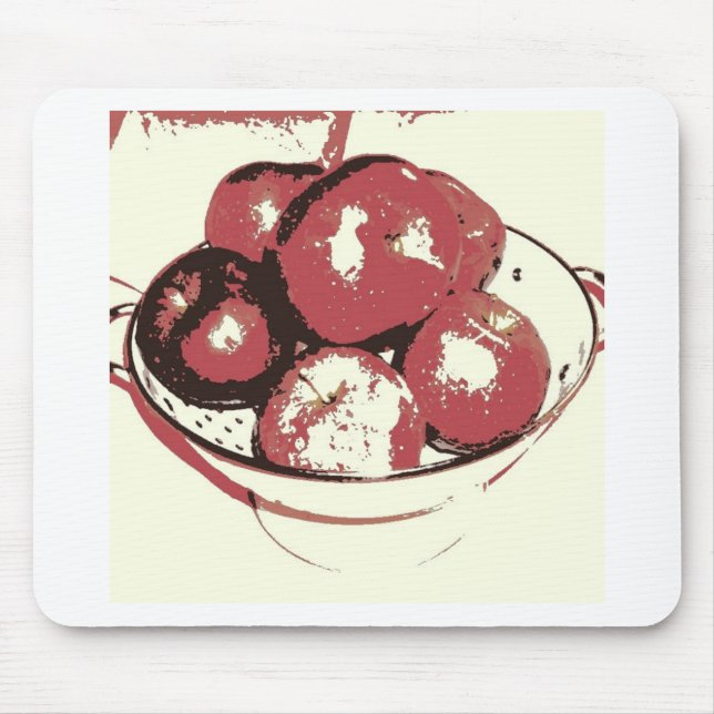 Pop Art Apples Mouse Mat (Front)