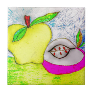 Pop Art Apples Tile