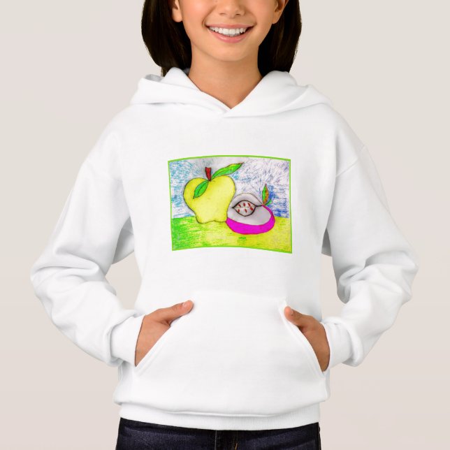Pop Art Apples Toddler Ringer T-Shirt (Front)