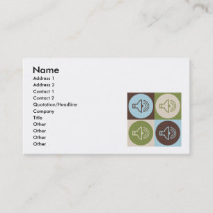 Pop Art Audiology Business Card