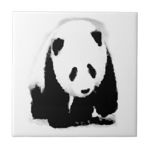 Pop Art Baby Panda Tile