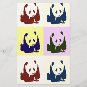 Pop Art Baby Pandas Stationery