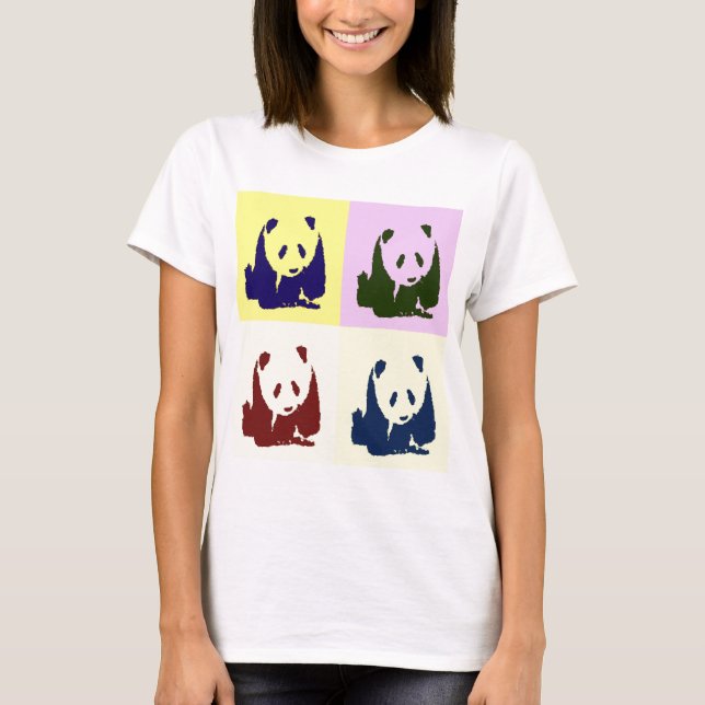 Pop Art Baby Pandas T-Shirt (Front)