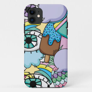 Pop Art Background Cartoon iPhone 11 Case