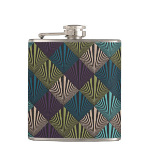 Pop art background hip flask