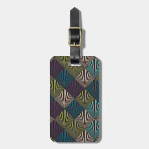 Pop art background luggage tag