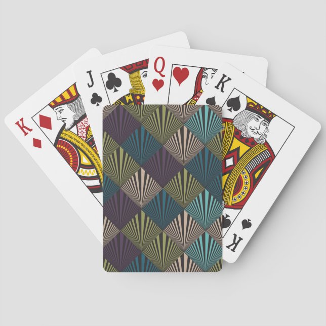 Pop art background playing cards (Back)