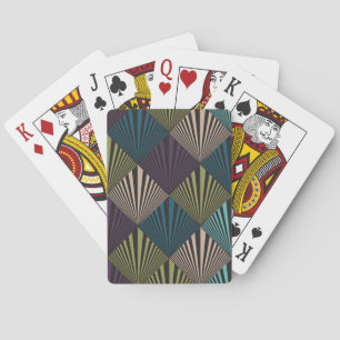 Pop art background playing cards