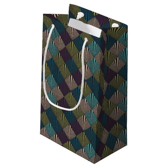 Pop art background small gift bag (Back Angled)