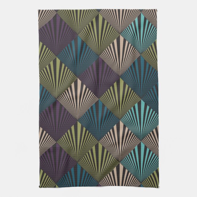 Pop art background tea towel (Vertical)