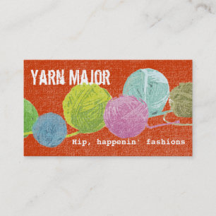 Pop art balls of yarn knitting crochet card