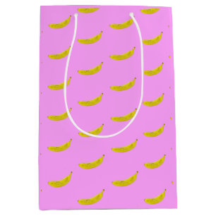 Pop Art Banana in yellow   Medium Gift Bag