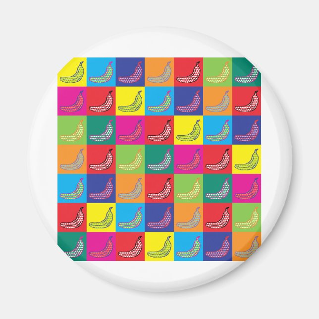 Pop Art Banana Magnet (Front)