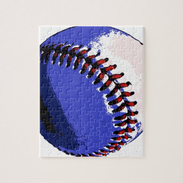 Pop Art Baseball Jigsaw Puzzle (Vertical)
