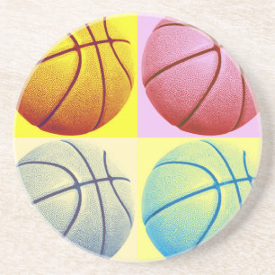 Pop Art Basketball Coaster