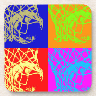Pop Art Basketball Coaster