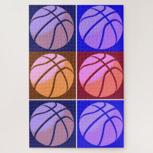 Pop Art Basketball Jigsaw Puzzle