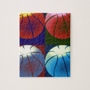 Pop Art Basketball Jigsaw Puzzle