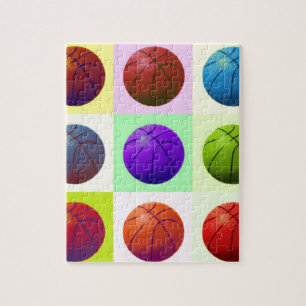 Pop Art Basketball Jigsaw Puzzle