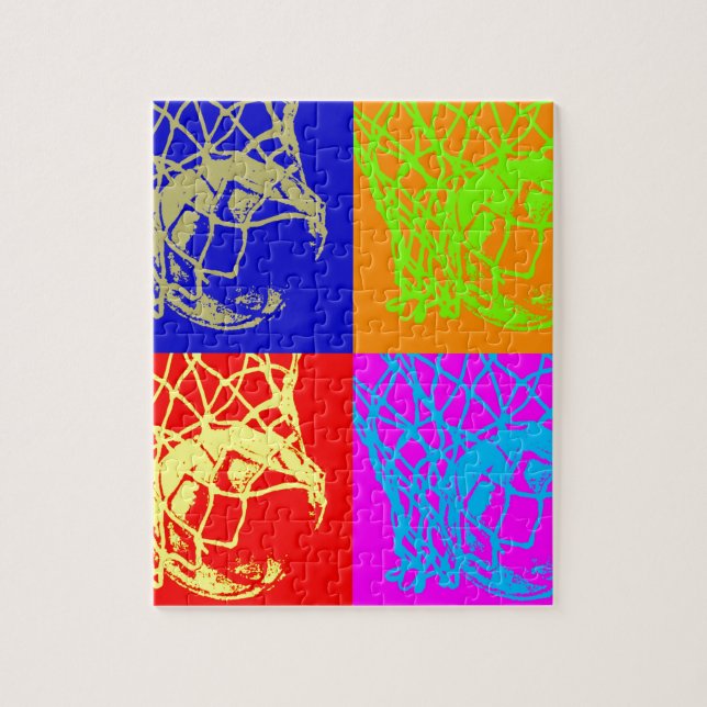Pop Art Basketball Jigsaw Puzzle (Vertical)