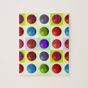Pop Art Basketball Jigsaw Puzzle
