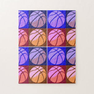 Pop Art Basketball Jigsaw Puzzle