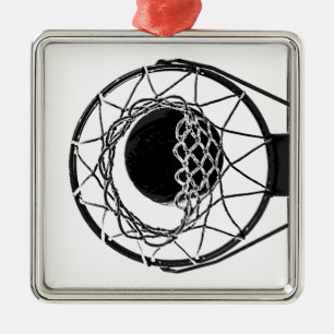 Pop Art Basketball Metal Tree Decoration