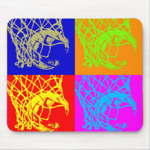 Pop Art Basketball Mouse Mat