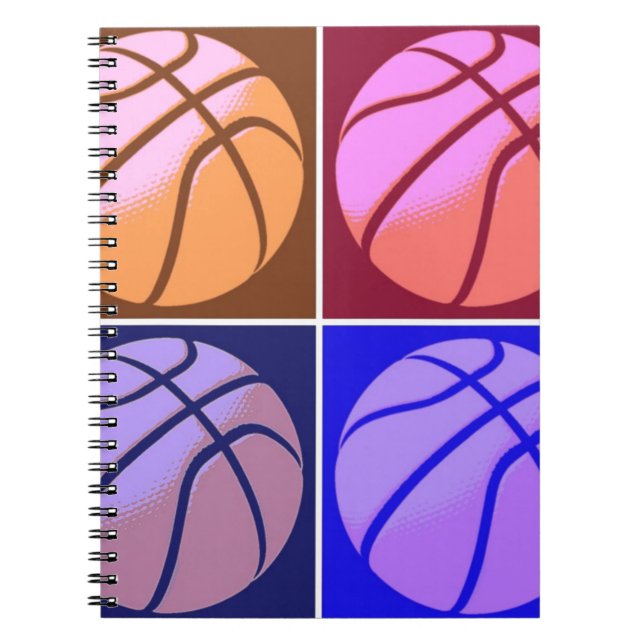 Pop Art Basketball Notebook (Front)