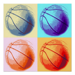 Pop Art Basketball Perfect Poster